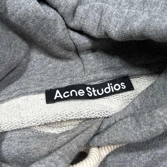 Acne Studios Oversized Ferris Face Terry Fleece Sweatshirt Hoodie Mens Medium - Picture 5 of 10